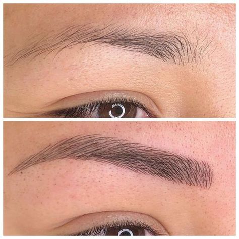 Eyebrow Permanent Makeup, Mircoblading Eyebrows, Permanent Makeup Eyeliner, Permanente Make-up, Semi Permanent Eyebrows, Eyebrow Microblading, Sparse Eyebrows, Eyebrow Design, Semi Permanent Makeup