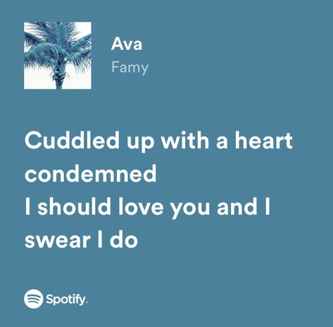 Famy Ava Lyrics, Famy Ava Song, Ava Song, Famy Ava, Melisa Core, Teen Wolf Seasons, Lyrics Aesthetic, Song Lyric, Journal Cover