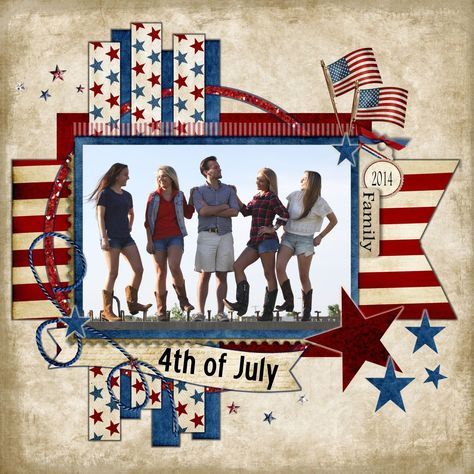 Red White And Blue Scrapbook Layouts, Patriotic Scrapbook Layouts, Washington Dc Scrapbook, Military Scrapbook, Patriotic Scrapbook, Summer Scrapbook Layouts, Scrapbook Embellishments Diy, Scrapbook Design Layout, Scrapbook Patterns