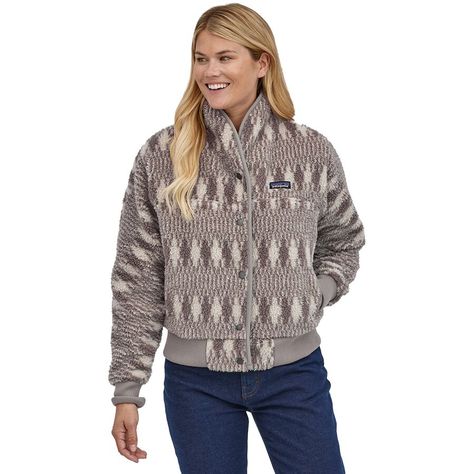 Patagonia Snap Front Retro-X Jacket - Women's Patagonia Jacket, Patagonia Jackets, Patagonia Womens, Sherpa Fleece, Outdoor Outfit, Baggy Fits, Dolman Sleeve, Fleece Jacket, Fair Trade