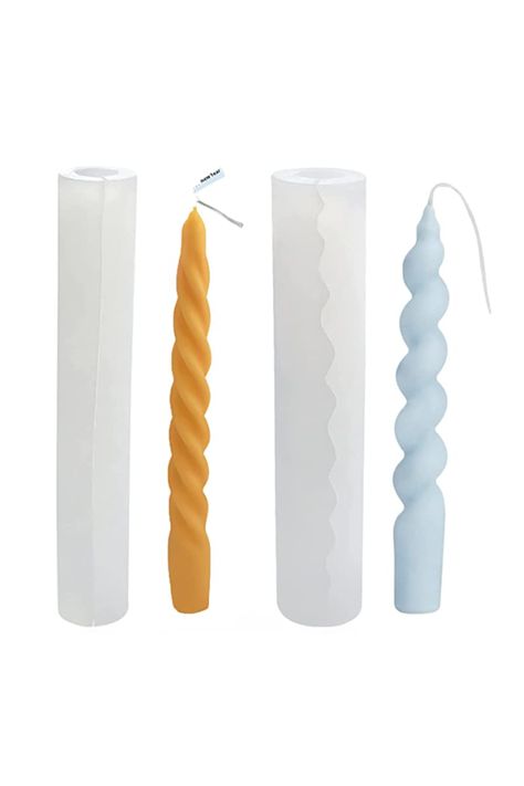 2 Pack Spiral Candle Mold Twist Candle Mold Silicone Mold for Candle. how to make bendy candles, diy bendy candles, bendy candles tiktok, cute bendy candles, bendy candles designs, long bendy candles, spiral design candles, bendy candles aesthetic room, making bendy candles, how to do bendy candles, bendy candles aesthetic, bendy candles decor, bendy candles shapes, bendy stick candles, bendy twist candles, bendy taper candles, trendy bendy candles, twisty bendy candles, spiral candles diy Cylinder Cake, Spiral Candle, Flower Fondant, Bendy Candles, Spiral Candles, Twist Candle, Shopping Wishlist, Aesthetic Candles, Resin Jewelry Making