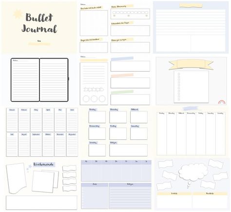 Goodnotes Bullet Journal, Journal Template, Pdf Templates, Back To School Activities, Good Notes, Educational Activities, School Activities, Special Education, Back To School