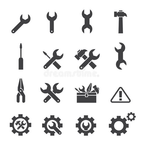 Tool Logo Design, Mechanics Logo, Writing Icon, Coral Draw, Tool Logo, Communication Icon, Party Icon, Fish Icon, Plant Icon