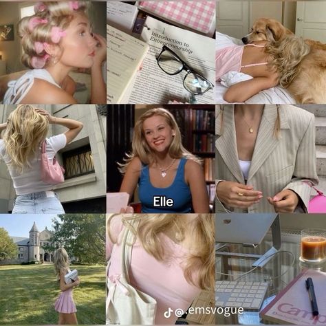 Legally Blonde Outfits, Legally Blonde Movie, Woods Outfit, Pink Energy, Blonde Movie, Pink Academia, What's My Aesthetic, Elle Woods, Study Inspo