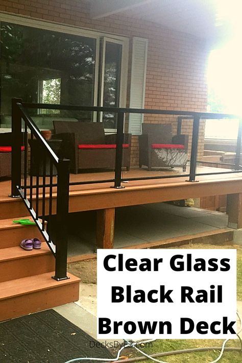 Take one look at a deck with glass railing, and you know why you want it. It is an amazing look! The clear, unobstructed view both on and off the deck. Few deck railings make as much of a statement as glass. But glass railing is not all glory. There are some cons about glass railing that will deter you from installing a glass railing around your deck. Front Porch Glass Railing, Glass Porch Railing, Plexiglass Railing, Plexiglass Deck Railing, Clear Porch Railing, Decks With Glass Railing, Glass Deck Railing Ideas, Deck With Clear Panels, Glass Outdoor Railing