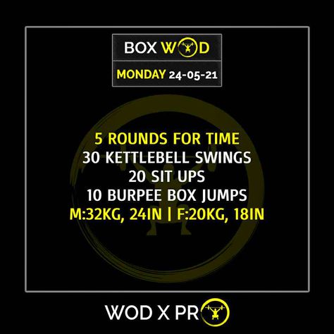 Box Wod Workouts, Monday Wod Crossfit, Home Wod, Metcon Workout, Wod Workouts, Crossfit Cardio, Gym Wod, Crossfit Workouts At Home, Sunday Workout