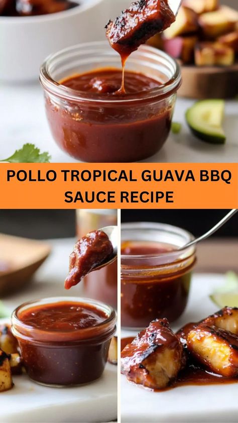 Guava Bbq Sauce Recipes, Pork Loin Sauce, Guava Sauce, Guava Bbq Sauce, Pollo Tropical, Guava Recipes, Guava Paste, Ribs In Oven, Pineapple Guava