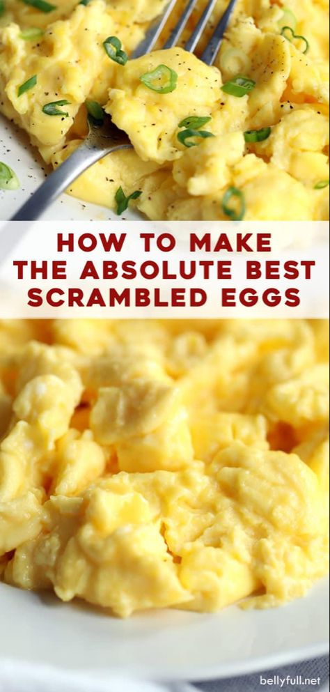 Hotel Eggs Recipe, Just Eggs Recipes, Scrabble Eggs Recipe Breakfast, How To Make Fluffy Scrambled Eggs, How To Make Fluffy Eggs, Fluffy Scrambled Eggs The Secret, Fluffy Eggs Scrambled, Crockpot Scrambled Eggs, Scrambled Eggs For A Crowd