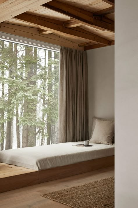 Swedish Forest, Minimalist Cabin, Modern Organic Design, Timber Cabin, Forest Retreat, Retreat House, Interior Minimalista, Wooden Cabins, Norm Architects