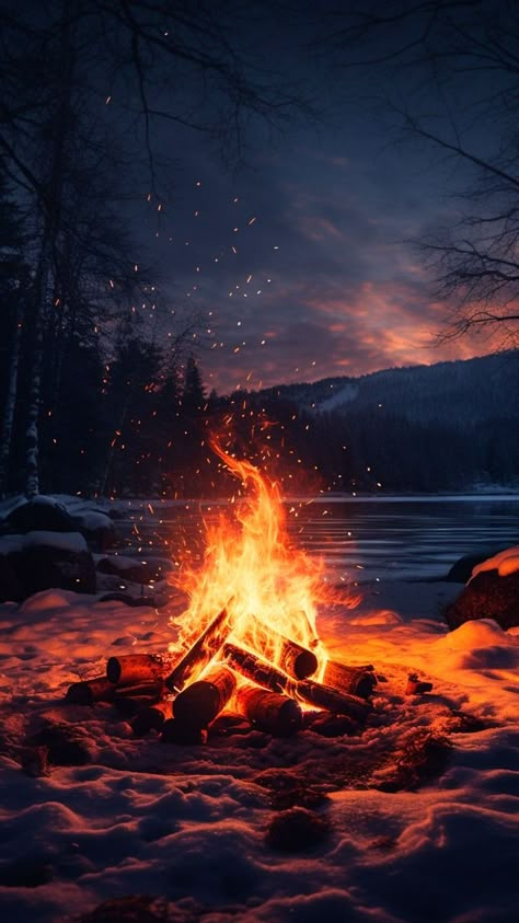 Fire Photography, Image Nature, Pretty Landscapes, Cool Wallpapers Art, Landscape Wallpaper, Fantasy Landscape, Scenery Wallpaper, Nature Pictures, Campfire