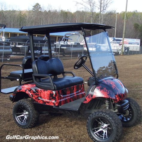 Golf Cart Wraps Graphics, Golf Cart Wraps Ideas, Custom Golf Carts Ideas, Golf Cart Wraps, Golf Cart Graphics, Miniature Wagon, Golf Cart Bodies, Whitetail Deer Pictures, Retired Life