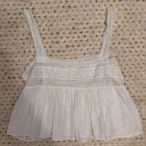 Doen White Lace Tank Top 

Never Worn, perfect... - Depop White Lace Tank Top, Lace Tank Top, Lace Tank, Fit Check, White Tank Top, White Tank, Summer Tops, White Tops, White Lace