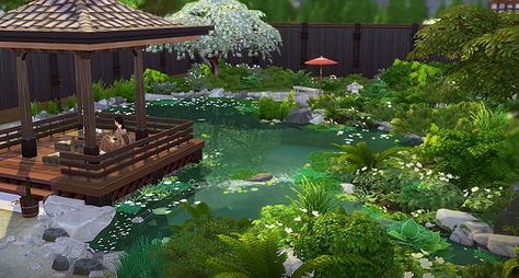 Japanese Garden Design Minecraft, Sims 4 Zen Garden, Sims 4 Japanese Garden, Japanese Zen Garden Minecraft, Genshin Teapot Garden, Minecraft Zen Garden Ideas, Japanese Garden Minecraft, Zen Garden Minecraft, Minecraft Japanese Garden