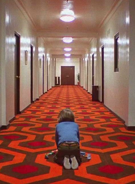 redrum redrum The Shining, Hallway, Carpet, Orange, Red, Black