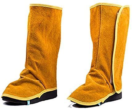 Leather Welding Spats, Fire Resistant Welding Boot & Shoes Covers, Heat and Abrasion Resistant Welder Working Protective Foot Covers, Welding Safety Shoes Protectors, Welding Gaiters Welding Boots, Welding Safety, Shoes Covers, Boot Shoes, Safety Boots, Shoe Covers, Bearpaw Boots, Safety Shoes, Cow Leather