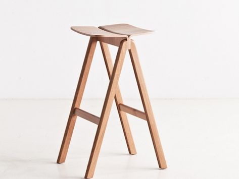 CPH Bar Stool - Oak Matt Lacquer Hay Bar Stool, Folding Bar Stools, Bouroullec Design, Folding Bar, Cool Bar Stools, Nordic Furniture, Plastic Adirondack Chairs, Danish Furniture, Low Stool