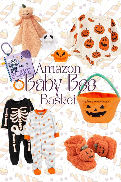 Looking for the cutest Halloween gift for your baby? Discover our Baby Boo Basket ideas filled with adorable treats and cozy goodies, perfect for making your little one’s first Halloween extra special! These baskets are easy to create with baby-friendly items that moms will love too. #BabyBooBasket #HalloweenForBaby #Halloween2024 This post contains affiliate links. As an Amazon Associate, I earn from qualifying purchases. Baby Boo Basket Ideas Girl, Boo Basket For Baby Boy, Boo Basket For Baby Girl, Baby Boo Basket Ideas, Baby Boo Basket, Halloween Boo Basket, Boo Basket Ideas, Halloween Baby Gift, Spooky Halloween Gifts