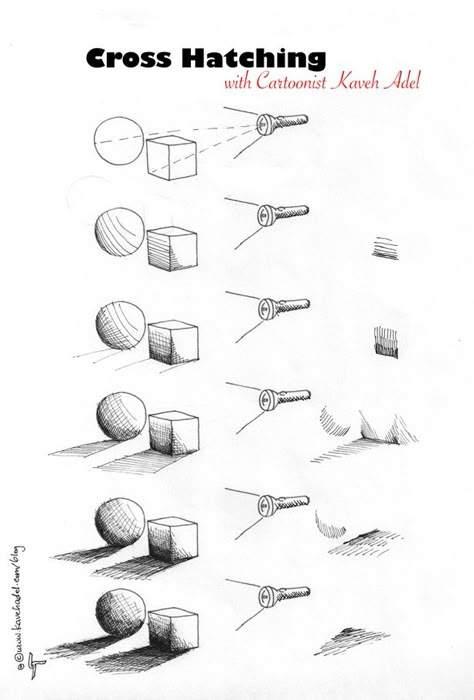 Hatching Techniques, Draw Landscape, Inktober Inspiration, Pencil Shading Techniques, Perspective Architecture, Cartoon Tutorial, Draw Reference, Shadow Drawing, Draw Flowers