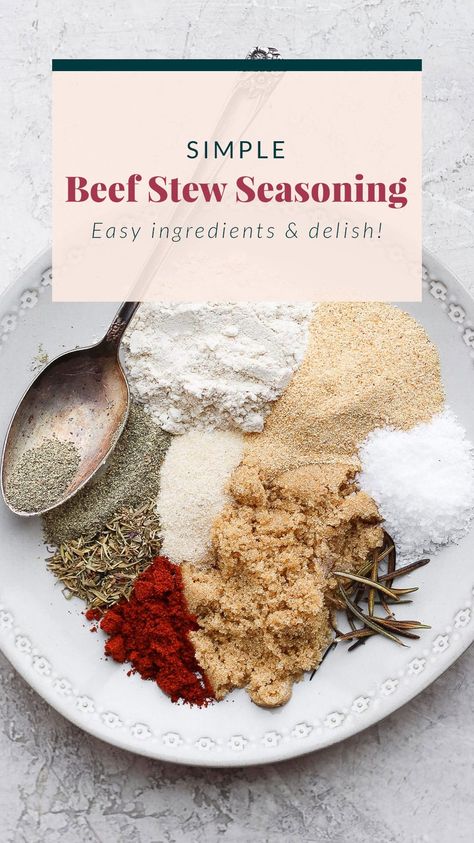 Beef Stew Seasoning Recipe Easy, Diy Stew Seasoning, Diy Beef Stew Seasoning Recipe, Beef Stew Seasoning Recipe Mccormick, Homemade Beef Stew Seasoning Recipe, Beef Stew Spices Seasoning Mixes, Diy Beef Stew Seasoning, Seasonings For Beef Stew, Mccormick Beef Stew Seasoning Recipe