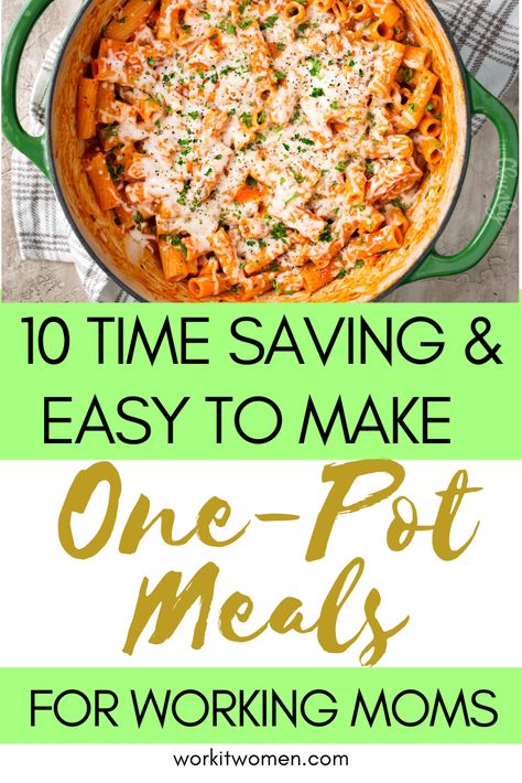 Dinner Ideas For Working Moms, One Pot Meal Prep For The Week, Easy Meals For Single Moms, Easy Meals For Working Moms, Easy Meals For Stay At Home Moms, Easy Working Mom Dinners, Dinner For Working Moms, Single Mom Meal Planning, Busy Mom Meal Plan