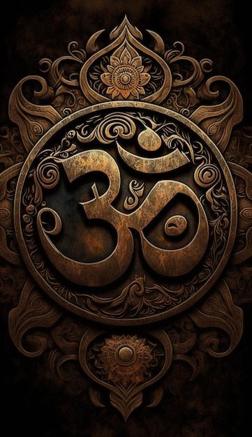 Om symbol hindu images beautiful artwork... | Premium Photo #Freepik #photo #mantra #om #sanskrit #spiritual Om Aesthetic Wallpaper, Om Background, Om Wallpapers, Om Aesthetic, Om Photo, Om Images, Om Artwork, Hindu God Wallpaper, Om Sanskrit