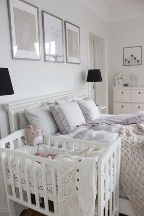 Shared Baby Rooms, Small Space Baby, Cozy Baby Room, Newborn Room, Bedside Crib, Baby Room Themes, Baby Clothes Organization, Pink Bedroom Decor, Baby Room Inspiration