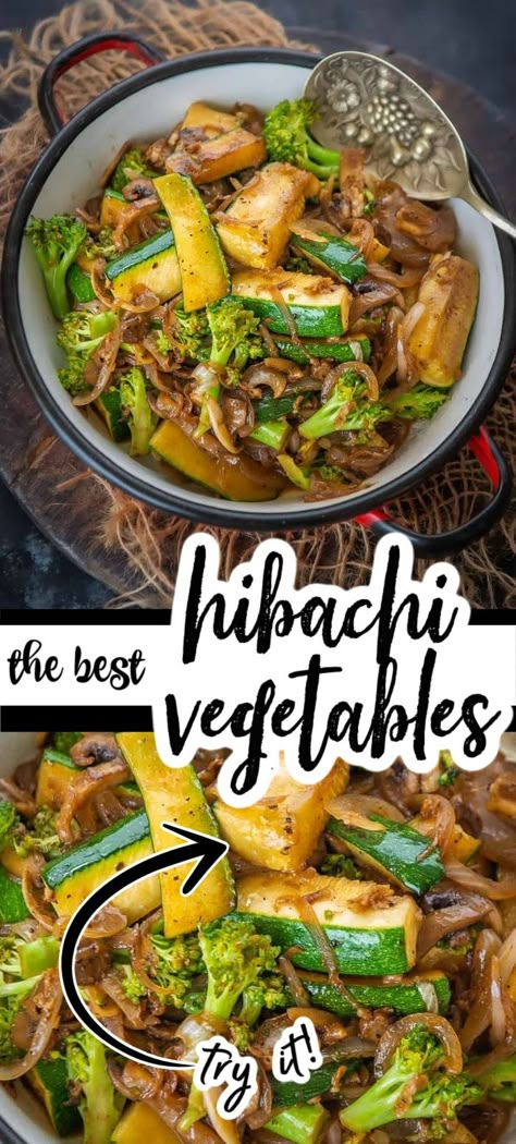 Wok Hibachi, Hibachi Cabbage, Hibachi Recipes Easy, How To Make Hibachi Vegetables, Hibachi Broccoli Recipe, Crockpot Hibachi, Easy Hibachi Recipes Blackstone, Hibachi Grocery List, Hibachi Dinner At Home