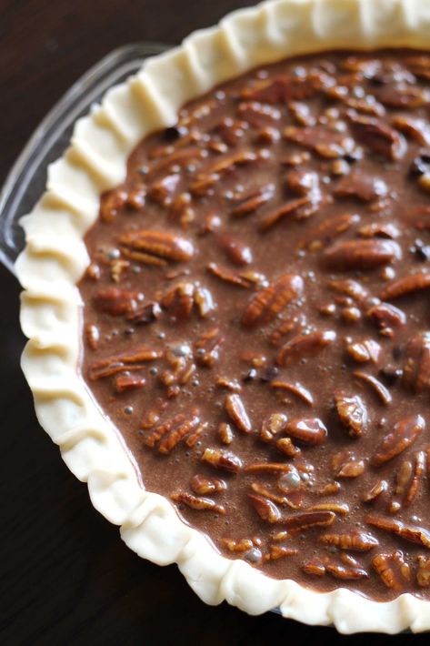 Fudgy Pecan Pie | 12 Tomatoes Pioneer Pecan Pie 12 Tomatoes, Pecan Pie Sheet Cake, Fudgy Pecan Pie 12 Tomatoes, Pecan Pie Fudge Recipe, Fudge Pecan Pie, Winter Pies, Pecan Pie Crust, Best Pecan Pie, Fall Pies