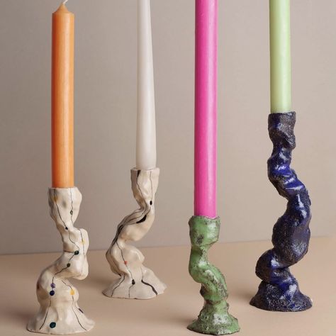 Ceramic Mushroom Candle Holder, Candle Clay Holder, Clay Candlestick Holders, Candle Holder Ceramics, Ceramic Candlestick Holders, Diy Clay Candle Stick Holder, Candle Stick Holder, Candle Holders Clay, Candle Holder Ceramic