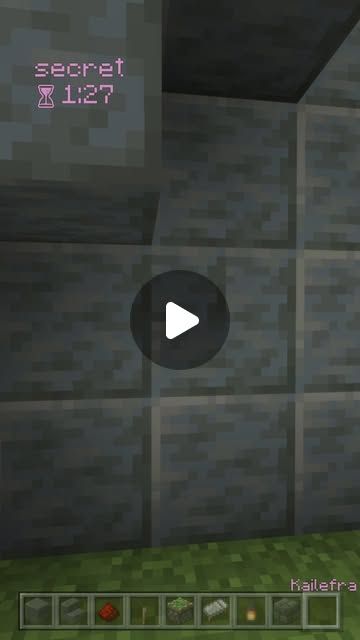 Minecraft Secrets, Secret Passage, Minecraft Tutorial, Red Stone, Minecraft, Instagram