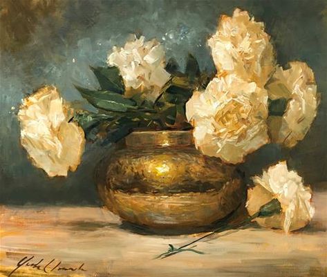 Gold Oil Painting, Rococo Aesthetic, Peonies Painting, Peony Painting, Rose Frame, Still Life Oil Painting, Floral Oil Paintings, Flower Paintings, Oil Painting Flowers