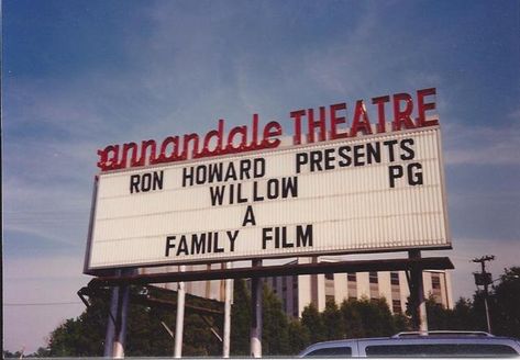 Annandale Virginia, Movie Marquee, Virginia History, Classic Cinema, Screen House, Family Films, Fairfax County, Drive In Theater, Falls Church