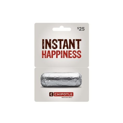 Chipotle $25 Gift Card ($25) ❤ liked on Polyvore featuring gift cards, extra, filler and fillers. Chipotle Gift Card, Monthly Reminders, Gift Guide For Men, Best Gift Cards, Xmas List, Walmart Gift Cards, Raspberry Lemonade, Christmas 2015, Valentines Day Gifts For Him