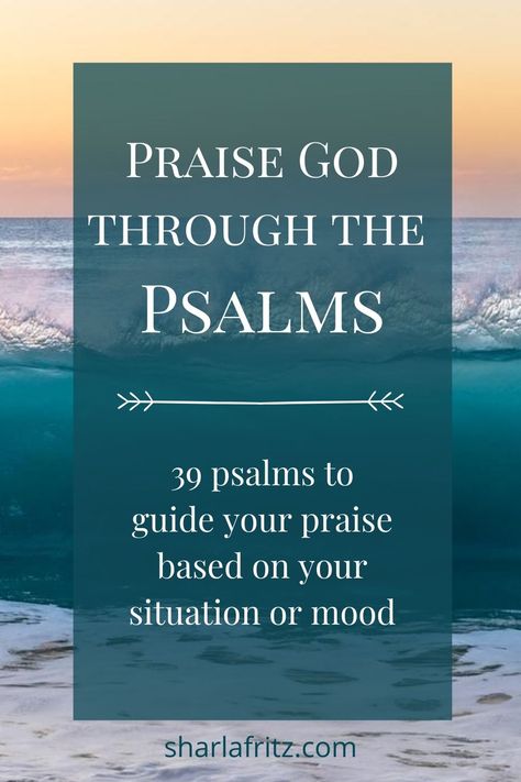 Praising God isn't always easy. But when we can't find words of praise on our own, we can praise God through the psalms. Psalms Of Praise, Praise God Quotes, Praise Quotes, Study Topics, Praising God, Prayer Bible, The Psalms, Bible Study Topics, Book Of Psalms