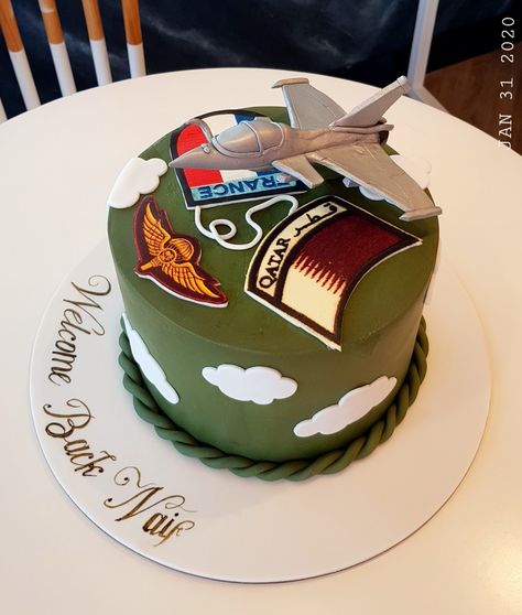 Air Force Cake Ideas, Welcome Back Cake, Fighter Jet Cake, Air Force Cake, Back Cake, Congratulations Cake, 16 Cake, Surprise Party, Birthday Gifts For Best Friend