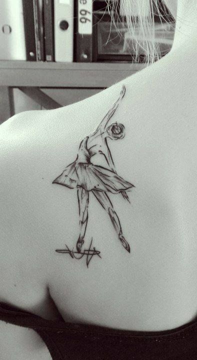 Route 66 Ballet Tattoos, Ballerina Tattoo, Ballerina Photo, Side Tat, Watercolor Ballerina, Dancer Tattoo, Hand Tats, Back Piece, Shoes Photo