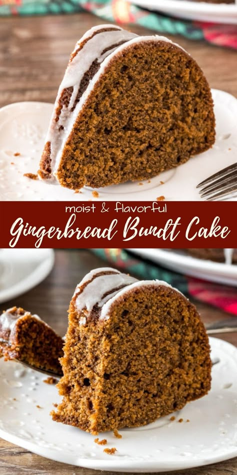 Gingerbread Bundt Cake, Spicy Gingerbread, Christmas Bundt Cake, Gingerbread Dessert, Gingerbread Cake Recipe, Ginger Molasses, Easy Holiday Desserts, Mini Bundt Cakes, Gingerbread Recipe