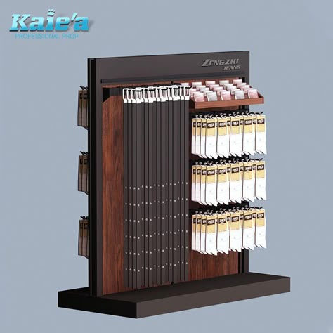 Leather Showroom Display, Belt Shop Display, Display Rack Design Retail Stores, Shoe Display Retail, Belt Display Ideas, Belt Display Retail, Denim Window Display, Dress Showroom, Belt Display Rack