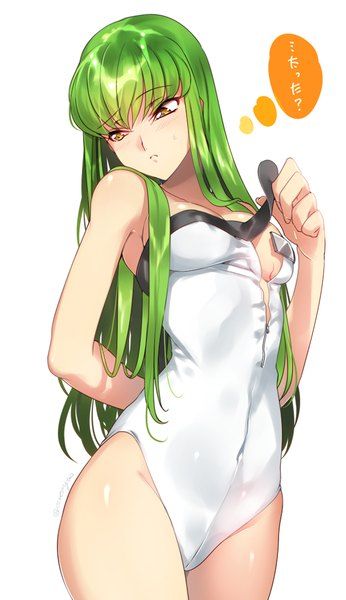 Anime picture 				600x1040 with  		code geass 		sunrise… Code Geass C.c, Hottest Anime Characters, Code Geass, Green Hair, Cute Anime Character, Anime Images, Character Art, Anime Art, Coding