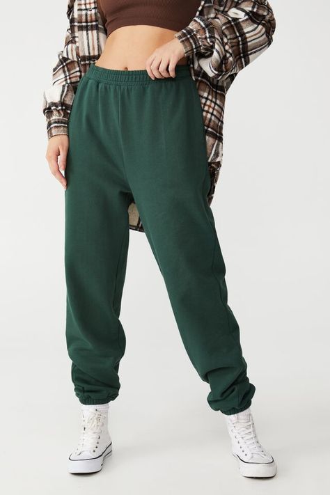 Womens Pants Green Sweatpants Outfit, Dark Green Sweatpants, Sweatpants Cargo, Jogger Pants Outfit, Green Sweatpants, Green Joggers, Sweatpants Outfit, Soft Tailoring, Ponte Leggings