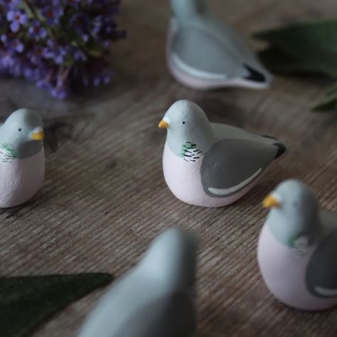 Chubby pidge boi's just gone in the shop. . . #clay #clayart #woodpigeon #airdryclay #sculpture #claysculpture #artsandcrafts #animalart #pottery #potteryanimals #wildlife #clayanimals #cute #cuteanimals #figures #figurines #ornaments #miniature #miniatures #miniaturesculpture #miniatureanimals #minis #totem #wildlifeart #etsy #etsyuk #fallingfauna Clay Pigeon, Wood Pigeon, Clay Pigeons, Pottery Animals, Clay Animals, Miniature Animals, Clay Sculpture, Wildlife Art, Air Dry Clay