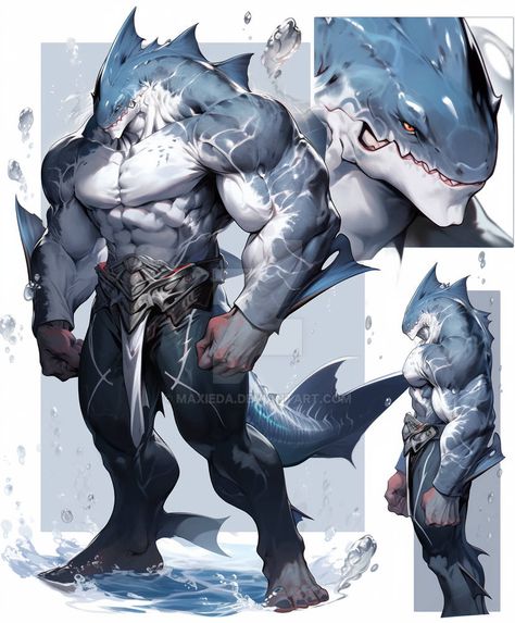 Shark Pirate, Shark Character, Shark Man, Arte Peculiar, Beast Creature, Alien Concept Art, Animation Art Character Design, Mythical Creatures Art, Creature Concept Art