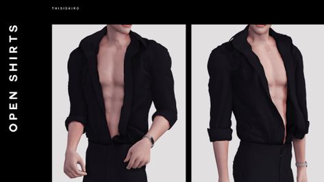 Kiro_open shirts DOWNLOAD : thisiskiro Sims 4 Male, Sims 4 Men Clothing, Masculine Clothing, Sims 4 Male Clothes, Pelo Sims, Sims 4 Body Mods, Sims 4 Expansions, Tumblr Sims 4, Sims 4 Cc Folder