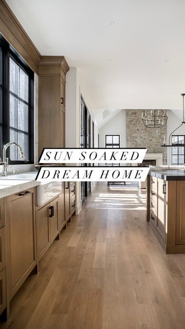 Melissa Manzardo Hryszko on Instagram: "This kitchen is a true sun-soaked haven! With large windows that let in an abundance of natural light, every detail shines beautifully. The white oak cabinets and expansive island create a warm and inviting atmosphere, perfect for family gatherings or casual meals. Top-of-the-line appliances and ample counter space make this kitchen as functional as it is stunning. It’s a bright, welcoming space that is the heart of the home.   #kitchendesign #dreamkitchen #kitcheninspo #kitchengoals #dreamhome #housegoals" Large Functional Kitchen, Historical Building Renovation, White Oak Cabinets, New England House, England House, Built In Entertainment Center, Woodland House, White Counters, Building Renovation