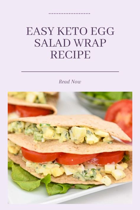 Looking for quick keto meals? This Easy Keto Egg Salad Wrap is your answer! Packed with fresh green onions, crunchy celery, and a kick of Dijon, it's not only low-carb but full of flavor. Perfect for busy weekdays, make this delicious wrap in just minutes! Treat your taste buds to this simple, healthy recipe that’s perfect for lunch or dinner. Dive into the keto life with quick recipes that are nourishing and satisfying, bringing you all the best flavors without the guilt. Enjoy low-carb goodness today! Keto Meals Easy, Egg Salad Wrap, Staple Meals, Keto Egg Salad, Quick Keto Meals, Classic Egg Salad, Salad Wrap, Keto Meal Ideas, Keto Lunch Recipes