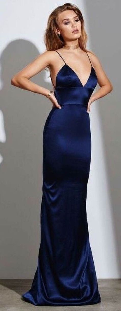 Dark Blue Silk Dress, Dark Blue Prom Dress, Sketch Fashion, Blue Silk Dress, Blue Prom Dress, Prom Inspo, Pumpkin Party, Silk Rose, Straight Skirt