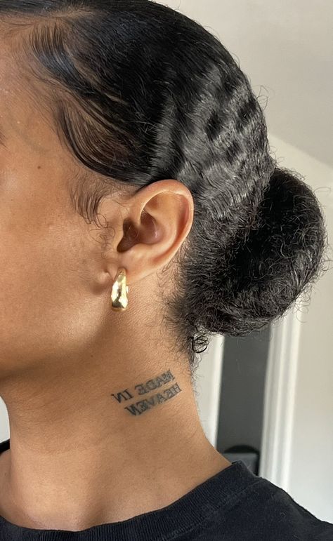 Anhk Tattoos Behind Ear, Tat Behind Ear, Anhk Tattoos, Behind Ear Tats, Tattoos Behind Ear, Ear Tats, Heart Tat, Bday Outfits, Dope Tattoos For Women