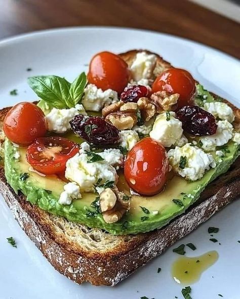 Martha Stewart Recipes | Avocado Feta Toast Delight  | Facebook Avocado Toast With Feta, Feta Toast, Nigella Lawson Recipes, Martha Stewart Recipes, Avocado Toast Recipe, Stuffed Avocado Healthy, Ripe Avocado, Mediterranean Diet Recipes, Toast Recipes