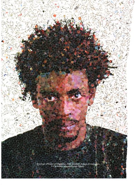 hole punces Vik Muniz Hole Punch Collage, Hole Punch Art, Vik Muniz, Collage Portraits, Paper Mosaics, High School Art Lessons, Brazilian Design, Photography Interior Design, Collage Portrait