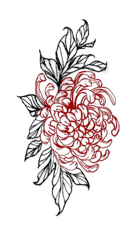 Japanese Shading Tattoo, Traditional Japanese Flower Tattoo, Limbo Tattoo, T1d Tattoo, Dahlia Flower Tattoos, Crisantemo Tattoo, Mood Tattoo, Mirror Engraving, Elephant Head Tattoo